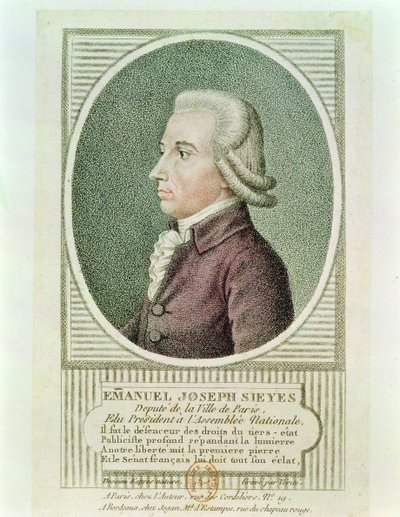 Emmanuel Joseph Sieyes (1748-1836) by Jean Baptiste Verite